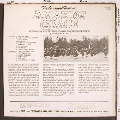 Royal Scots Dragon Guards: Amazing Grace, RCA (CDS 1157), D, 1972 Typ: LP Best.-Nr.: V948 Preis: 6,00 Euro