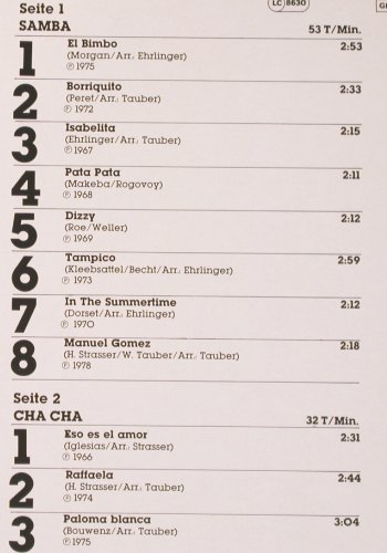 Strasser,Hugo & Tanz-Orch.: Welt-Tanz-Collection 1-5, Extra/Con Disc(F 669.950), D, 1987 - LP*5 - V977 - 17,50 Euro