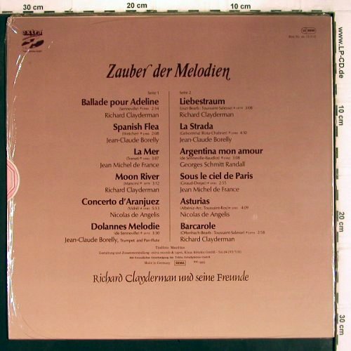 Clayderman,Richard und s.Freunde: Zauber der Melodien, FS-New sealed, Extra Rec. (EX 10 010), D, 1986 Typ: LP Best.-Nr.: V979 Preis: 9,00 Euro