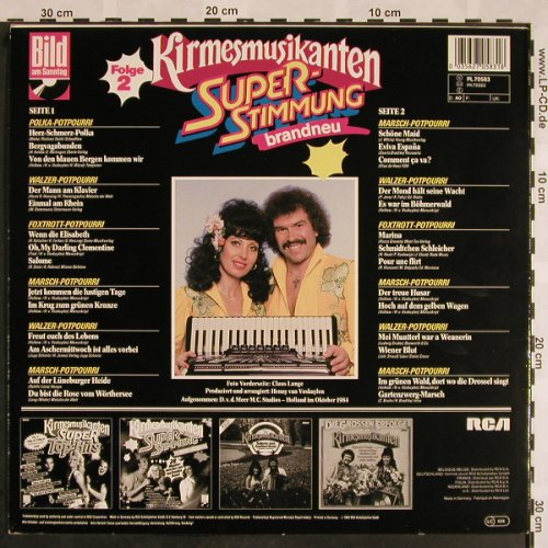Kirmesmusikanten: Superstimmung Folge 2, RCA(PL 70583), D, 1984 - LP - X1022 - 6,00 Euro