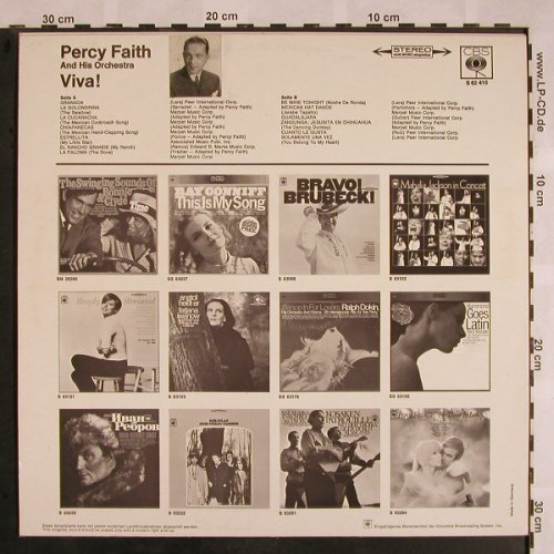 Faith,Percy, his Orchestra: Viva, CBS(S 62 410), D, stoc,  - LP - X1141 - 7,50 Euro