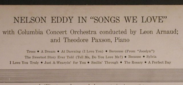 Eddy,Nelson: Sings, Columbia(CL 812), US,  - LP - X1497 - 7,50 Euro