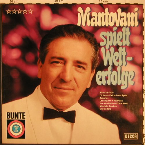 Mantovani: Spielt Welterfolge,Musterplatte, Decca,BUNTE Edition(SLK 16 659-P), D,  - LP - X1518 - 9,00 Euro
