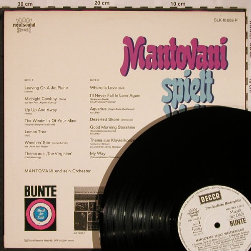 Mantovani: Spielt Welterfolge,Musterplatte, Decca,BUNTE Edition(SLK 16 659-P), D,  - LP - X1518 - 9,00 Euro