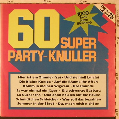V.A.60 Super Party-Knüller: Jupp Schmitz,Muys,James Best..., Delta(DA 2001), D, Foc,  - 2LP - X2499 - 7,50 Euro