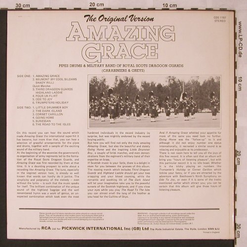 Royal Scots Dragon Guards: Amazing Grace, RCA(CDS 1157), D, 1972 - LP - X2547 - 7,50 Euro