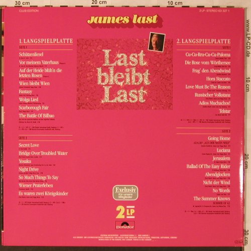 Last,James: Last Bleibt Last,Foc, Polydor(2634 095), D,  - 2LP - X2748 - 9,00 Euro