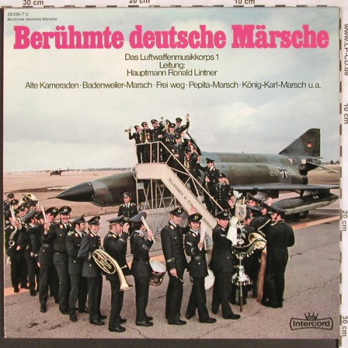 Luftwaffenmusikkorps 1: Berühmte deutsche Märsche,R.Lintner, Intercord(27 708-7), D, Foc, 1973 - LP - X3420 - 9,00 Euro
