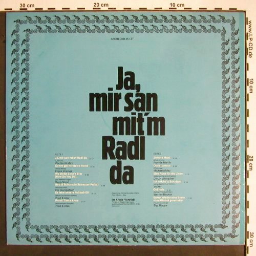 V.A.Ja,mir san mit'm Radl da: Wichtel & Max... Sigi Hoppe, Baccarola(86 451 ZT), D,  - LP - X3514 - 2,00 Euro
