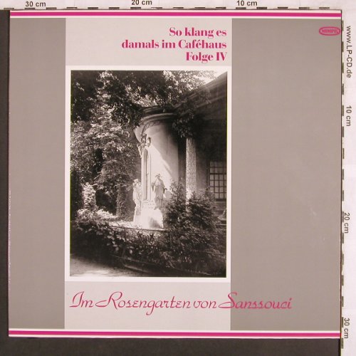 V.A.So klag es damals i.Cafehaus 4: Im Rosengarten von Sanssouci, Monopol(35402AL/M2085), D, 1990 - LP - X3540 - 7,50 Euro