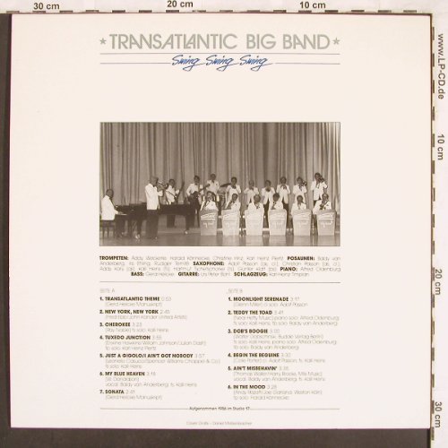TransAtlantic Big Band: Swing Swing Swing, Teldec(66.24191-01), D, 1986 - LP - X3561 - 7,50 Euro