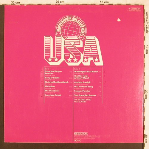 Slatkin,Felix - Military Band: USA, m-/vg+, woc, Odeon(038-85 671), D,  - LP - X3700 - 6,00 Euro
