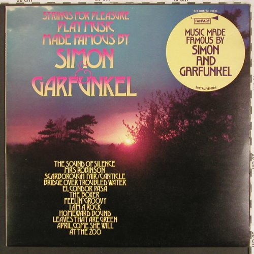 Strings for Pleasure: Play Music made...Simon & Garfunkel, Fanfare(SIT 60017), UK, 1970 - LP - X3789 - 9,00 Euro