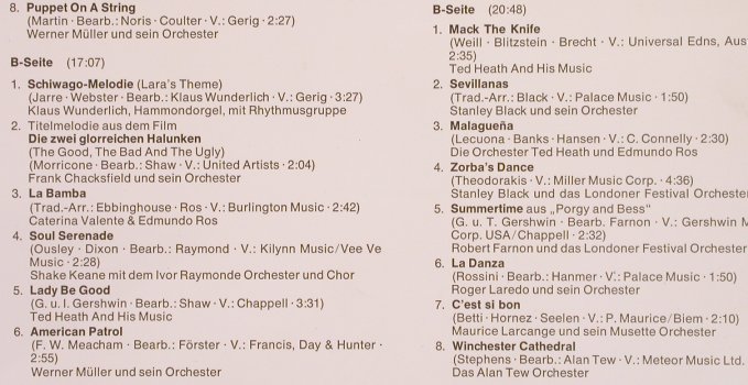 V.A.Tanzmusik in Super Stereo: Buckingham Banjos..Alan Tew Orch., Decca, Club Ed.(H 259/4), D, Foc,  - 2LP - X3817 - 9,00 Euro