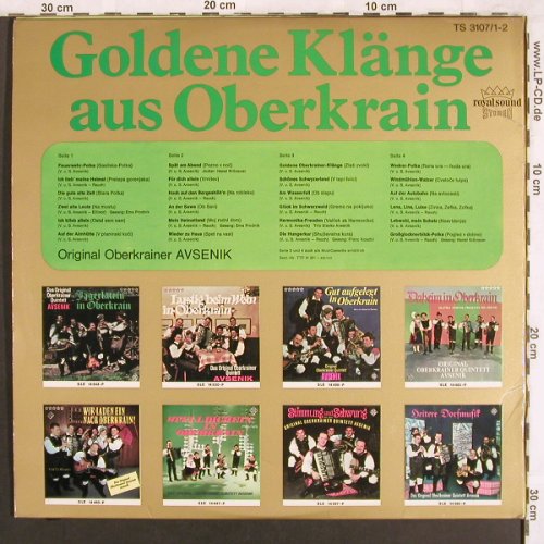 Original Oberkrainer Avsenik: Goldene Klänge aus Oberkrain, Foc, Telefunken, Muster-Stol(TS 3107/1-2), D,  - 2LP - X3847 - 9,00 Euro