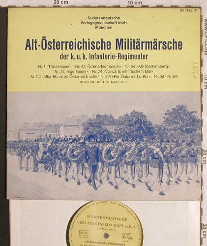 V.A.Unvergängliche Marschmusik: Alt-Österreichs,k.u.k Infanterie..., Sudetendeutsche Verlagsg(SV 7354), D, Mono,  - 10inch - X4115 - 7,50 Euro