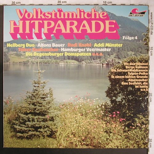 V.A.Volkstümliche Hitparade Folge 4: Hellberg Duo...Xaver Jobst, Maritim (47 760 NU), D, 1981 Typ: LP Best.-Nr.: X4544 Preis: 5,00 Euro