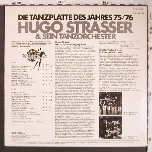 Strasser,Hugo & Tanz-Orch.: Die Tanzplatte des Jahres 75/76, EMI(C 062-29 586), D, 1973 - LP - X4547 - 7,50 Euro