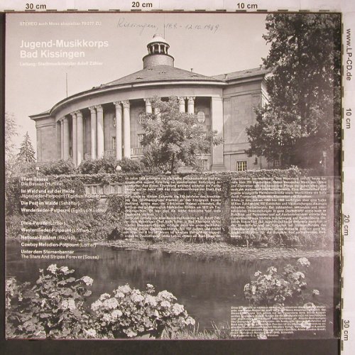 Jugend Musikkorps Bad Kissingen: Ltg. Stadtmusikmeister Adolf Zähler, Baccarola (79 277 ZU), D Typ: LP Best.-Nr.: X4882 Preis: 7,50 Euro