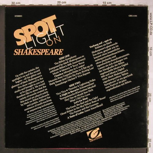 Shakespeare,Mark: Spot Light on, Grosvenor(GRS.1191), UK,  - LP - X4911 - 7,50 Euro