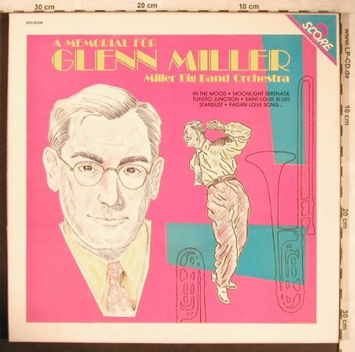Miller Big Band Orchester: A Memorial for Glenn Miller, Box, Score(SCO 8208/MU 524), F, 1984 - 2LP - X4978 - 9,00 Euro
