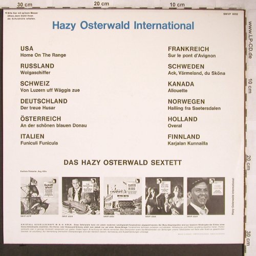 Osterwald,Hazy: International, Volksplatte(SMVP 6092), D,  - LP - X5016 - 7,50 Euro