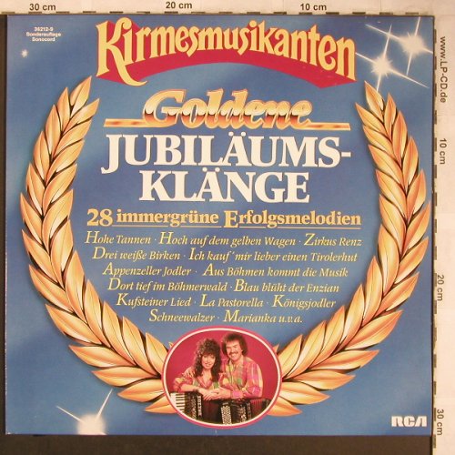 Kirmesmusikanten: Goldene Jubiläumsklänge, RCA/Sonocord(36212-9), D, 1987 - LP - X5028 - 6,00 Euro