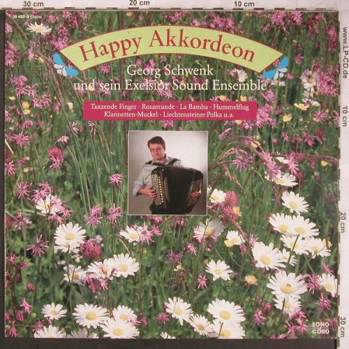 Schwenk,Georg  & s.Exelsior S.Ensb.: Happy Akkordeon, Sonocord(36 432-3), D, 1990 - LP - X5033 - 7,50 Euro