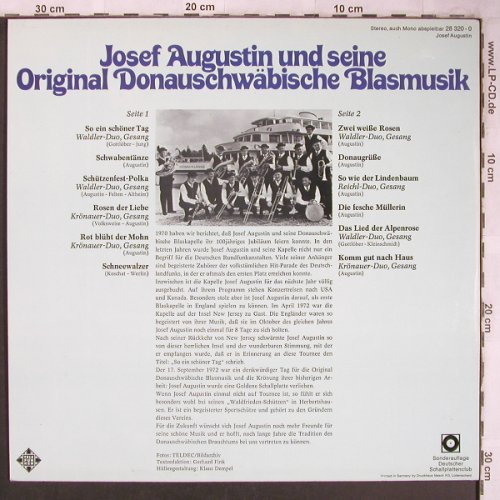 Augustin,Josef & s. orign.: Donauschwäbische Blasmusik, Telefunken(28 320-0), D, 1973 - LP - X5034 - 9,00 Euro