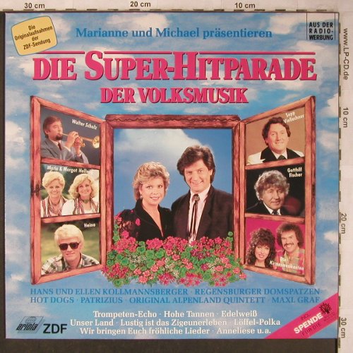 V.A.Die Super-Hitparade d.Volksmusk: Mariane u. Michael präs.Patrizius.., Ariola,Club Ed.(14 640 7), D, 1987 - LP - X5181 - 6,00 Euro