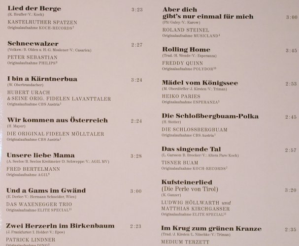 V.A.Von Herz zu Herz: Die 32 schönsten volkstüm Schlager, Sono Cord(36-431-5), D, Foc, 1990 - 2LP - X5215 - 12,50 Euro
