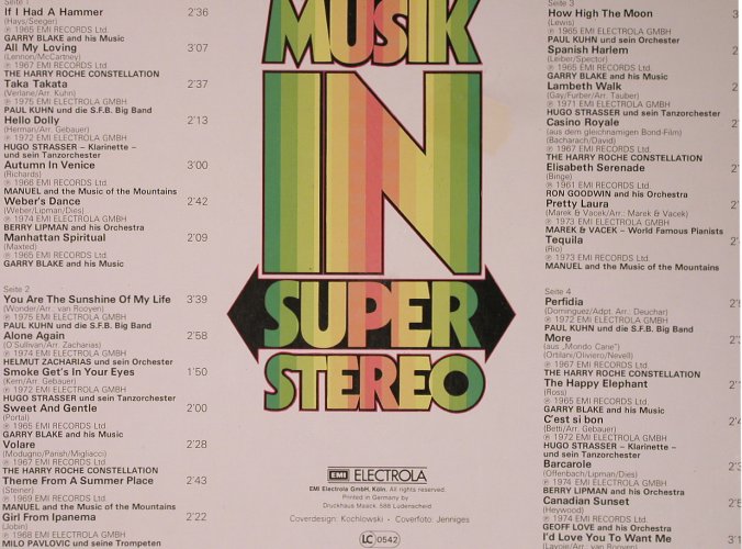 V.A.Tanzmusik in Super Stereo: Garry Blake...Paul Kuhn,Foc,m-/vg+, EMI Electrola (178-31 757/58), D, co Typ: 2LP Best.-Nr.: X5337 Preis: 9,00 Euro