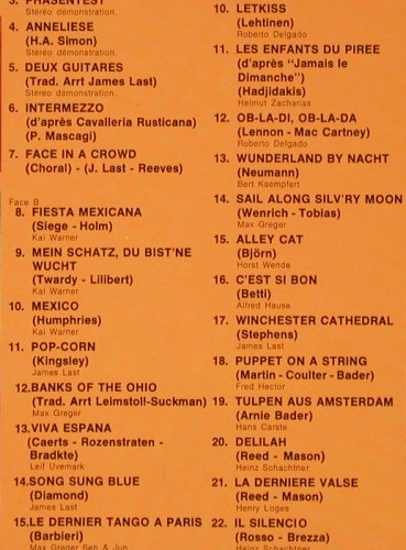 V.A.hifi-stereo-Festival: X4, James Last,Greger, V.A., Foc, Polydor(2437 359), F, vg+/vg+,  - 2LP - X5411 - 7,50 Euro