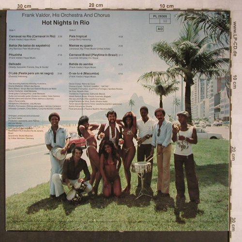 Valdor,Frank: Hot Nights in Rio, Rec.in Brasil'77, RCA(PL 28305 AO), D, 1977 - LP - X5438 - 7,50 Euro