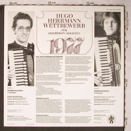 V.A.Hugo Herrmann Wettbewerb 1977: für Akkordeon Solisten, m-/vg+, Hohner(HS 8-099-065), D, 1977 - LP - X5458 - 7,50 Euro
