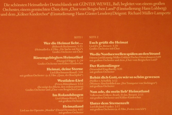 Wewel,Günter: Wer die Heimat liebt, Telefunken (6.23781 AS), D, 1979 Typ: LP Best.-Nr.: X5500 Preis: 7,50 Euro