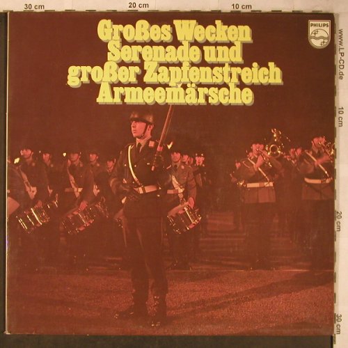 V.A.Großes Wecken Serenade u.: großer Zapfenstreich,Armeemärsche, Philips,Musterplatten (6623 042), D Typ: 2LP Best.-Nr.: X5538 Preis: 9,00 Euro