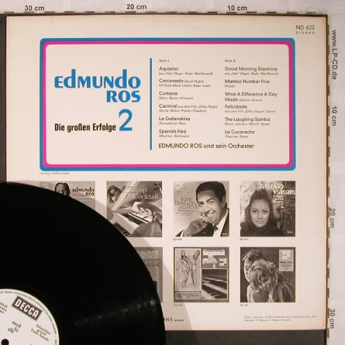Ros,Edmundo: Die Grossen Erfolge 2,Musterplatte, Decca , bad condition (ND 622), D, vg-/m- Typ: LP Best.-Nr.: X5555 Preis: 5,00 Euro