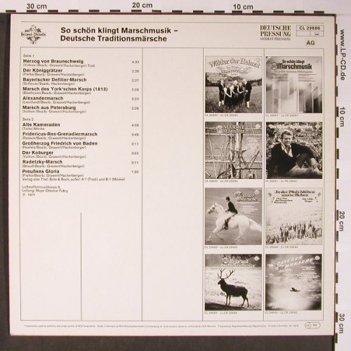 Luftwaffenmusikkorps 3: So schön klingt Marschmusik, Heimat Melodie(CL 29686), D, 1971 - LP - X5815 - 7,50 Euro
