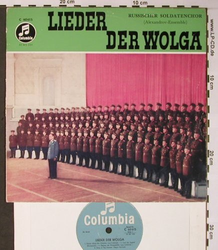 Alexandrov-Ensemble: Lieder der Wolga, vg+/vg+, Columbia (C 60 615), D Typ: 10" Best.-Nr.: X5836 Preis: 7,50 Euro