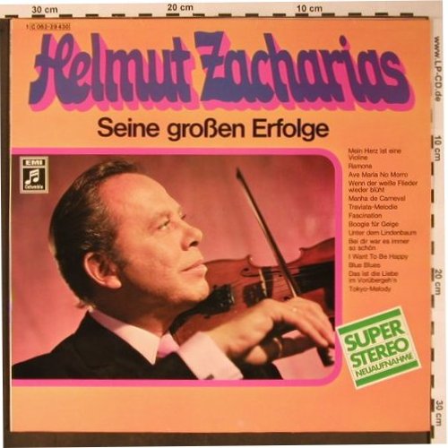 Zacharias,Helmut: Seine Großen Erfolge, Foc, EMI/Columbia (C 062-29 430), D Typ: LP Best.-Nr.: X5842 Preis: 7,50 Euro