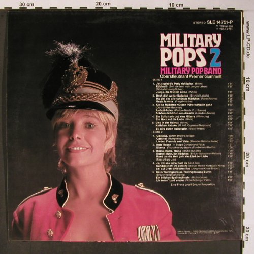 Military Pop Band: Military Pops 2 ObL Werner Gummelt, Telefunken(SLE 14 751-P), D, 1974 - LP - X5844 - 7,50 Euro