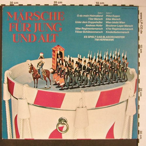 Blasorchester Tim Herrmann: Märsche für Jung und Alt, BASF Paradiso (05 21824-4), D, 1973 Typ: LP Best.-Nr.: X5874 Preis: 6,00 Euro