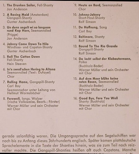 V.A.Rolling Home: Seemanslieder u.Shanties, m-/vg+, Decca (E 569), D, DSC Typ: LP Best.-Nr.: X5875 Preis: 5,00 Euro