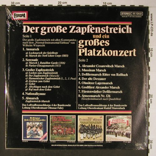 Luftwaffenmusikkorps 4: Der große Zapfenstreich, FS-New, Europa(111 124.8), D,  - LP - X6019 - 17,50 Euro