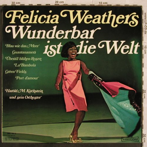 Weathers,Felicia: Wunderbar ist die Welt, Intercord(968-08 U), D, 1969 - LP - X602 - 12,50 Euro