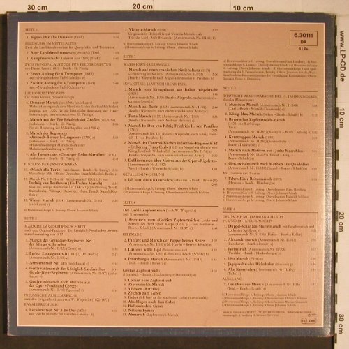 V.A.So leben wir, so leben wir: 500 Jahre Deutsche Militärmusik, Telefunken (6.30111), D, Foc², 1977 Typ: 3LP Best.-Nr.: X6700 Preis: 17,50 Euro
