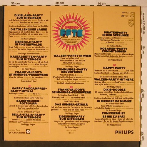 V.A.Jubel-Trubel Riesen Fete mit: Kai Warner,Happy Singers,Valdor.., Philips (6623 096), D Typ: 2LP Best.-Nr.: X6745 Preis: 7,50 Euro