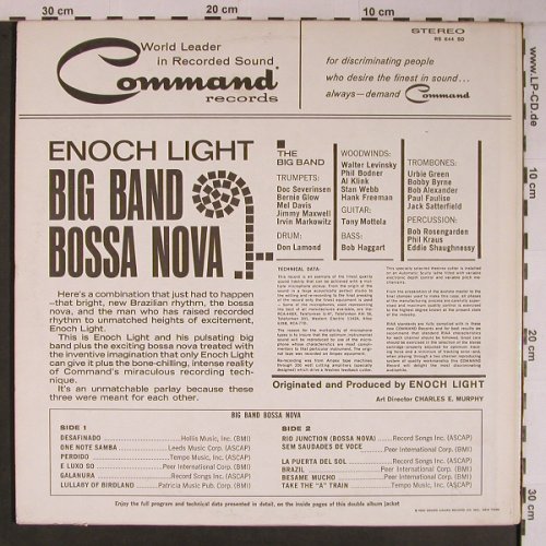 Light,Enoch: Big Band Bossa Nova, (1962), Command(RS 844 SD), US, Ri, 1972 - LP - X6782 - 14,00 Euro