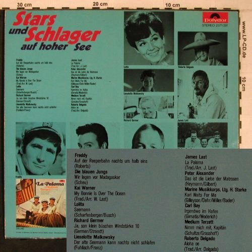 V.A.Stars und Schlager auf hoherSee: Freddy, Last, Carl Bay,Delgado, Polydor (2371 091), D, 1969 Typ: LP Best.-Nr.: X6954 Preis: 6,00 Euro